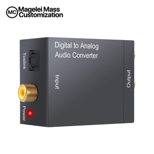 <strong>Digital</strong> to <strong>Analog</strong> Audio <strong>Converter</strong> DAC <strong>Digital</strong> Optical to <strong>Analog</strong> L/R RCA <strong>Converter</strong> Toslink Optical to 3.5mm Jack Adapter