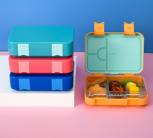 הגעה חדשה מכירה חמה טריitan דליפה-הוכחה טיפין bento bunto lunchbox מזון לילדים כיתה ב אחסון רב תאי אחסון