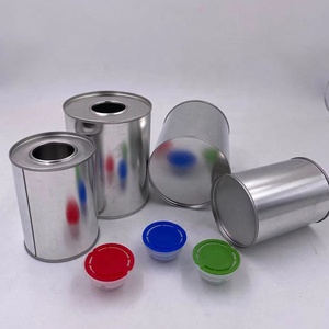 <strong>Factory</strong> <strong>Direct</strong> 100ml 200ml 250ml 500ml 800ml 1L Round Metal Oil <strong>Tin</strong> <strong>Cans</strong> with Plastic Cap - Product Image 2