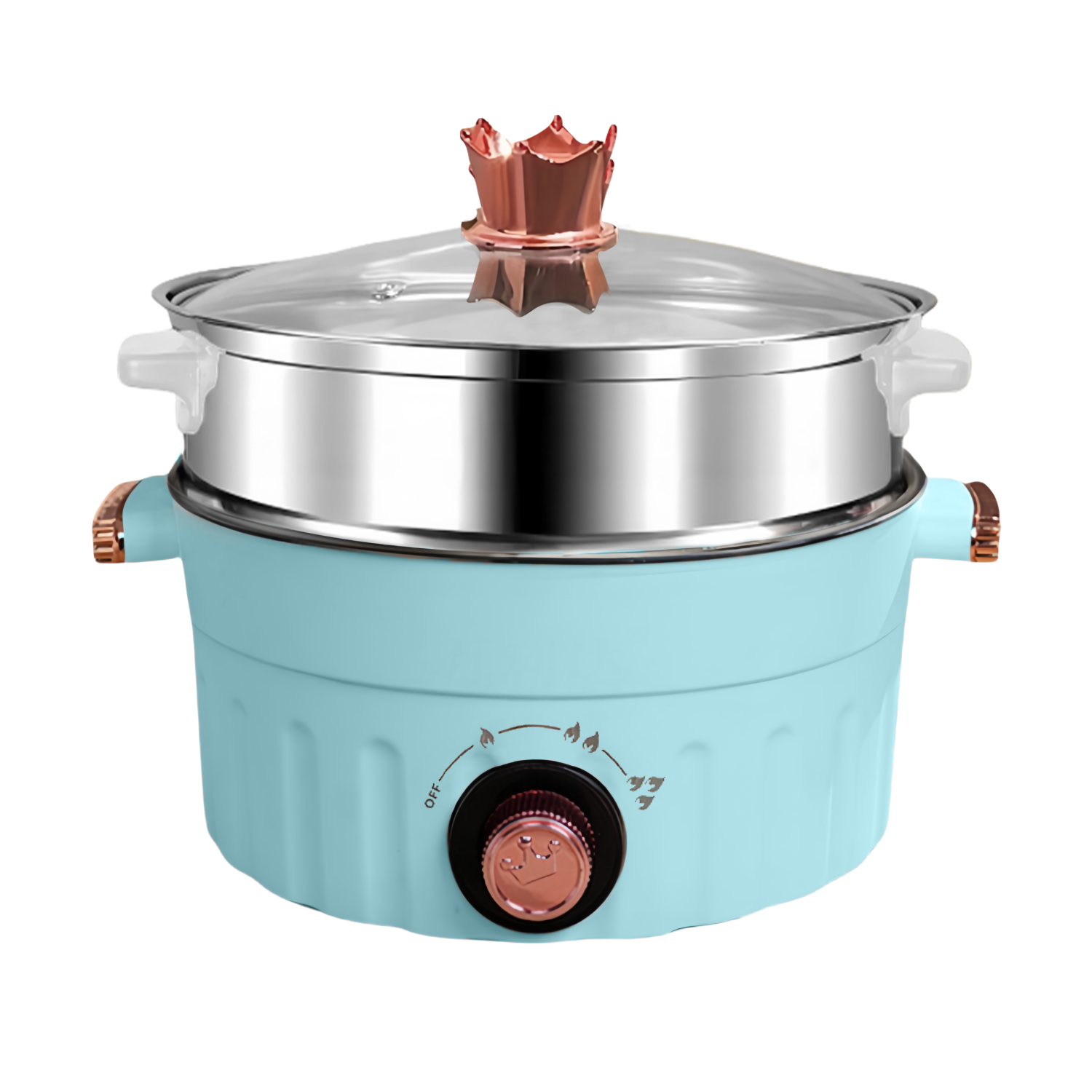 Blue-20-28CM-Stainless Steel Steamer Basket