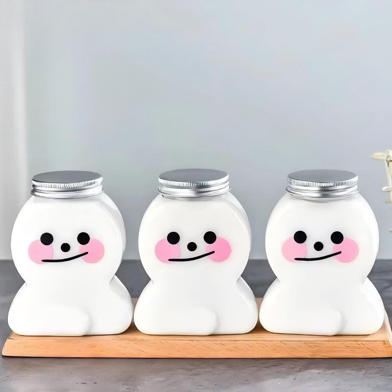Muñeco de nieve transparente de 400 ml