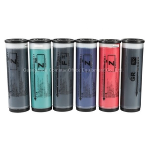 康星兼容RISOs Z RZ EZ MZ SF GR CV CZ红蓝绿金黄棕色油墨，用于Risograph印刷 - Product Image 1