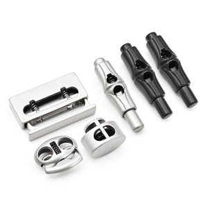Tope de cuerda de resorte de palanca personalizado, tope de cuerda con cordón de Metal, tapón de cuerda redondo elástico de 6mm para pantalones cortos de Bikini de cuerda - Product Image 6