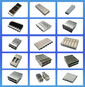 Lampu port 1x4 port, jaringan 5G kompatibel pipa Press-Fit SFP Cage dengan wastafel panas melalui lubang peralatan serat optik - Product Image 5