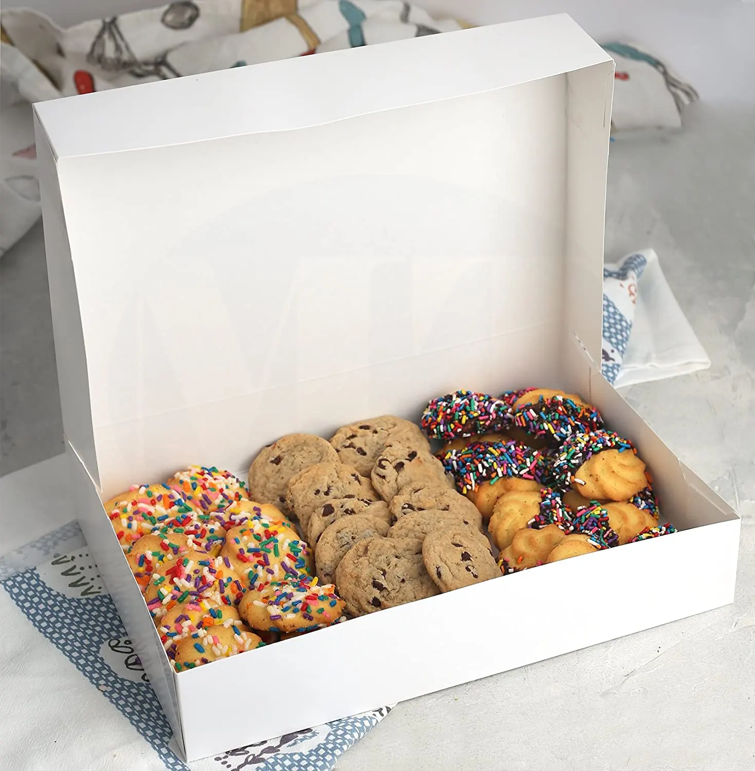 Выдвижная автоматическая коробка для торта, упаковка для кондитерских изделий, пекарни, коробки для тортов с логотипом на заказ для пищевых пончиков, печенья