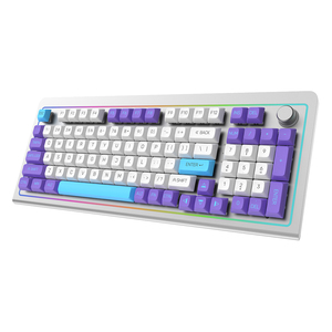 Teclado para juegos de aluminio 2,4 de 96 teclas BT/96% G/con perilla, interruptor verde lineal, Teclado mecánico RGB programable - Product Image 2