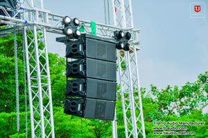Sistema de sonido de música con alimentación profesional, altavoces de matriz de línea de sonido de dos canales de 12 pulgadas duales - Product Image 3