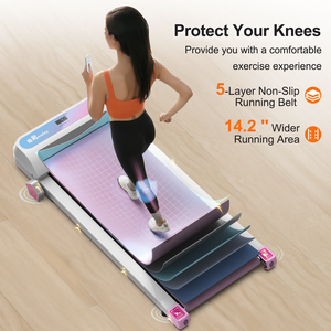 Fitness Under Desk Walking und Jogging Laufband für das Home Office mit Fernbedienung, tragbares Walking Pad Laufband