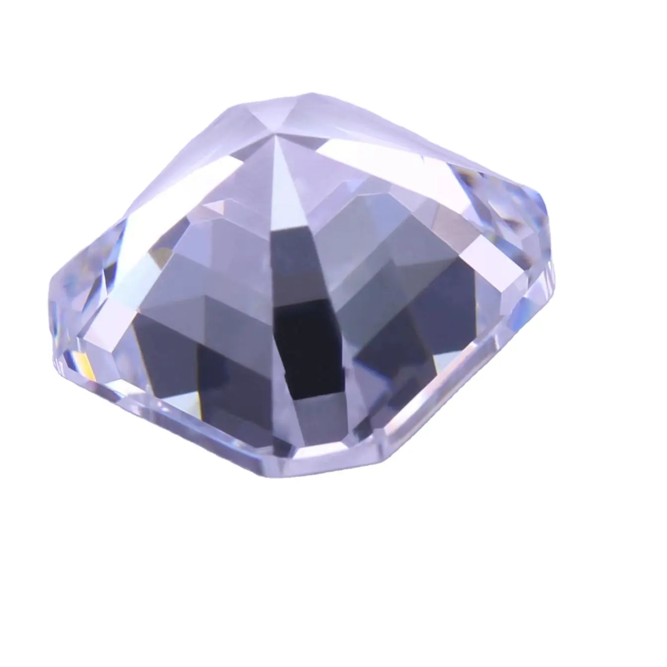 Zircone 3-10mm di Zirconia cubica quadrata di alta qualità bianca Super stella taglio di gioielli gioielli in pietra per creare taglie libere 0.01g