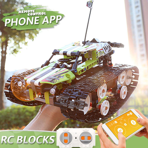 Stampo re 13023 410 pezzi Moc mattoncini tecnici App di programmazione blocco auto telecomando modello fai da te intelligente giocattolo - Product Image 2