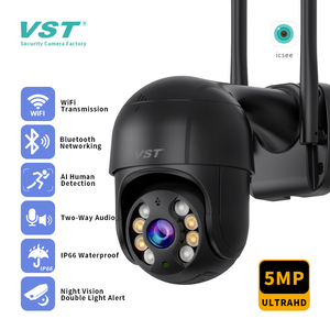 Düşük aydınlatma ve net görüntü H.265 Video sıkıştırma formatı kablosuz PTZ güvenlik kamerası ile ICSEE 3MP çözünürlük WIFI kamera - Product Image 6