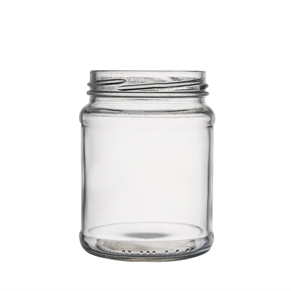 Berlin Packaging Round Transparent 350ml Economy General Purpose Panelled Jar Customized Food Grade Designer Glass Jars