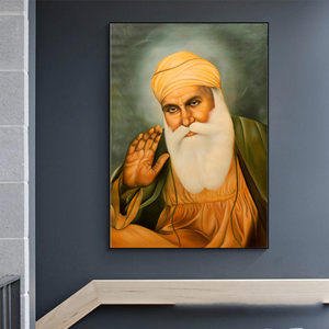 Phòng khách nhà decorten đạo Sikh Thạc sĩ vải in in tường nghệ thuật Tôn Giáo nghệ thuật Áp phích hình ảnh - Product Image 2