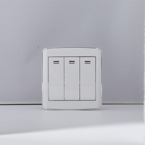 专业室内银框一开多孔双USB高强度英国标准触摸开关高品质一开 - Product Image 3