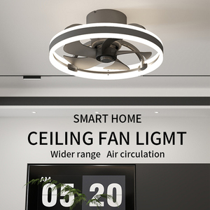 Morden Low-Profile Flush Mount Smart 220V Design <strong>LED</strong> Ceiling Fan Lamp With <strong>up</strong> and Down Light and Powerful <strong>Wind</strong> for Room - Product Image 4