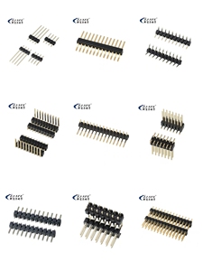 金メッキピンオスヘッダー2.54mmピッチ2列ボックスエジェクターヘッダーPCBストレートDIPピンヘッダー - Product Image 6