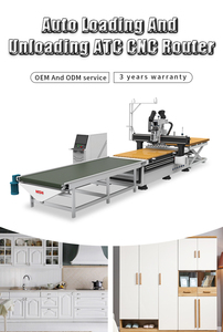 MISHI Factory Supply Holzplatte Möbels chrank CNC Versch achtel ungs maschine automatisches Be-und Entladen atc CNC Router - Product Image 2