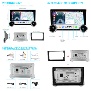 Podofo วิทยุติดรถยนต์ T133 9 ''/10.1'', วิทยุติดรถยนต์ใช้ได้กับแอนดรอยด์4 + 64G carmate/lens-HOOD/gps/wifi/b/b/fm/fm/am/rds TOUCH - Product Image 5
