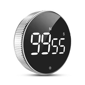 キッチンベーキングタイマー大画面LEDLCD電子タイミングリマインダーロータリータイマーを学ぶ - Product Image 2