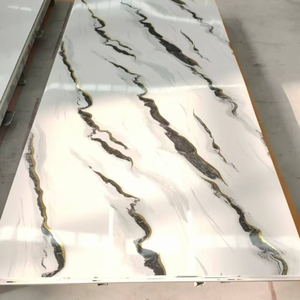 Panel dinding UV SPC lembaran dinding vinil marmer untuk rumah dan dalam ruangan - Product Image 4