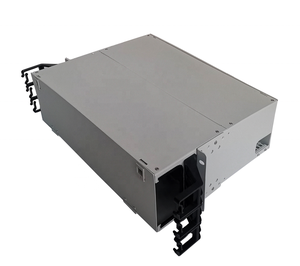 Fibra óptica 19 ''288 Core Acero laminado en frío MTP MPO ODF Panel de conexión para solución de red de centro de datos