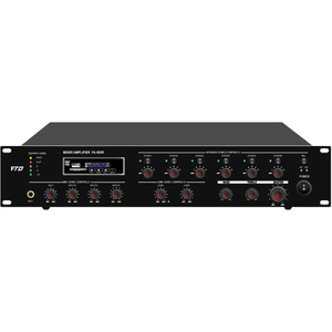 Amplifiers and Speakers Power Mixer Amplifier 5 Zone <strong>Mic</strong> and <strong>Line</strong> - Product Image 2