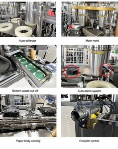 MB-C12 Máquina do copo de papel ultra-sônico totalmente automático contagem empilhamento máquina do copo de papel