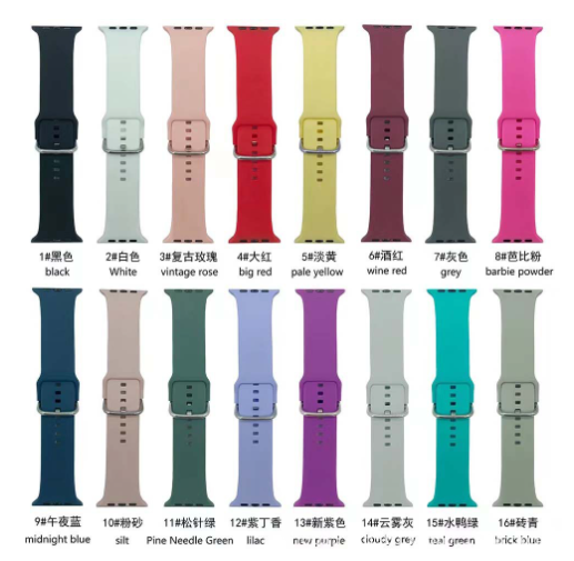 Pour bande iwatch (bouton plat)