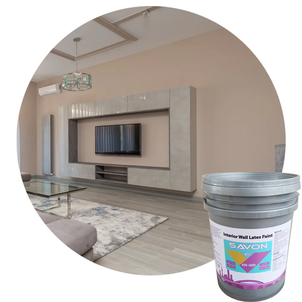 Venta al por mayor de pintura de látex para pared arquitectónica a base de agua barata interior revestimiento antibacterias pintura para pared interior