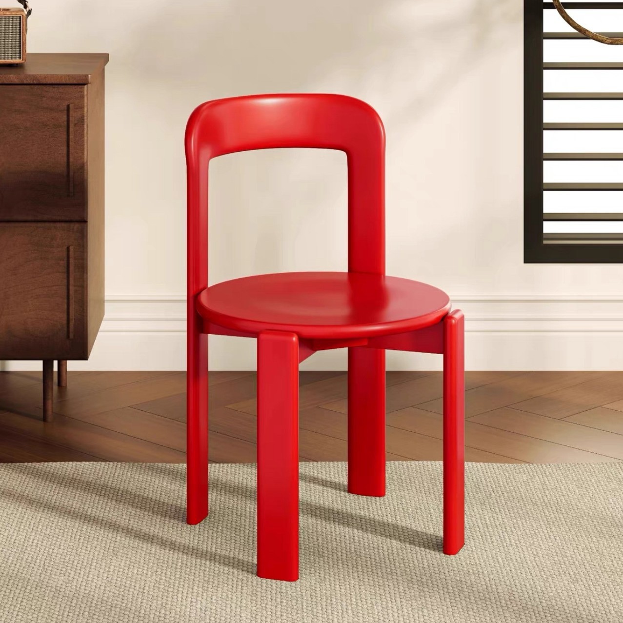 Bright red-fas grade solid wood