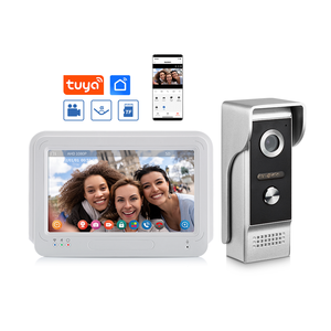 Sistema de intercomunicación de vídeo inteligente WiFi, pantalla táctil de 7 pulgadas con cámara de timbre impermeable de 1080P, sistema de intercomunicación de videoportero - Product Image 1