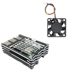 Venta caliente Raspberry PI 5 modelo Raspberry Pi 5 generación 9 capas carcasa acrílica con soporte de cámara fijo - Product Image 4