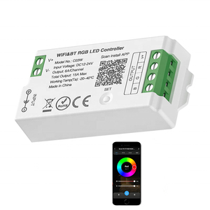 Controlador WiFi de tira LED RGB inteligente multifuncional Control de aplicación Tuya 15A - Product Image 1