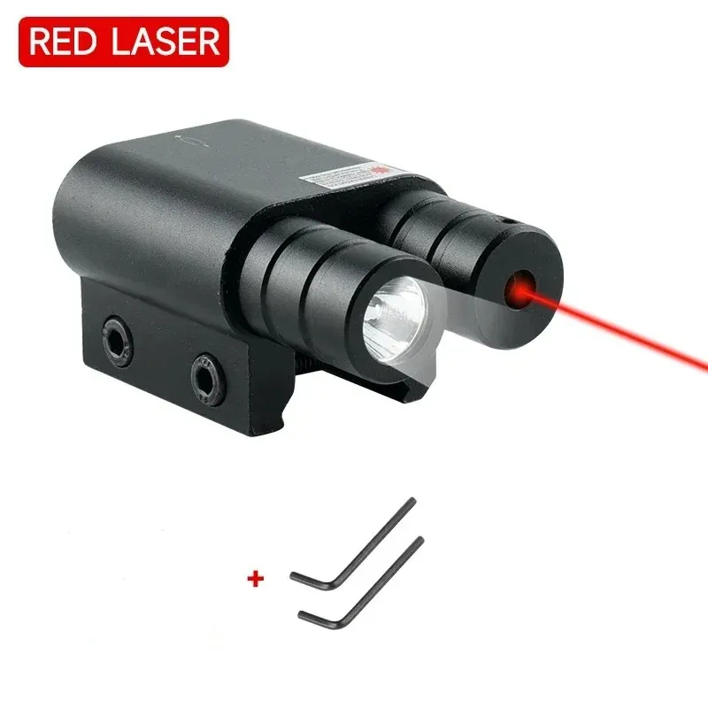 White light+Red laser