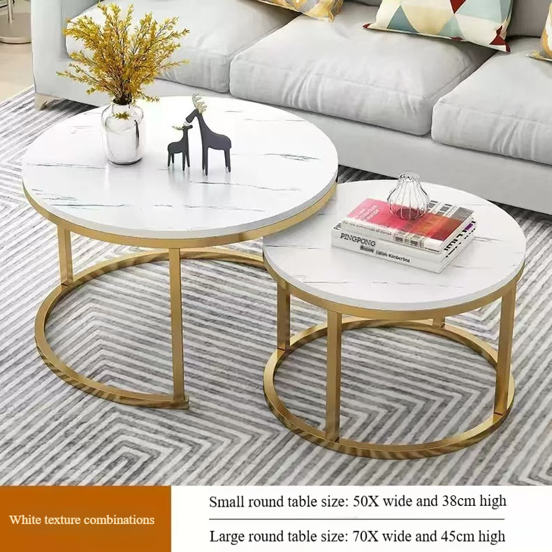 Surface blanche + support doré 50*50*38+70*70*45