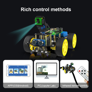 Yahboom-Robot inteligente Raspbot para coche, dispositivo con cámara FPV para Raspberry Pi 4B