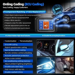 Xtool D9HD ağır kamyon teşhis aracı için tüm sistem 12V 24V tarayıcı ECU kodlama anahtar programlama DPF sıfırlama