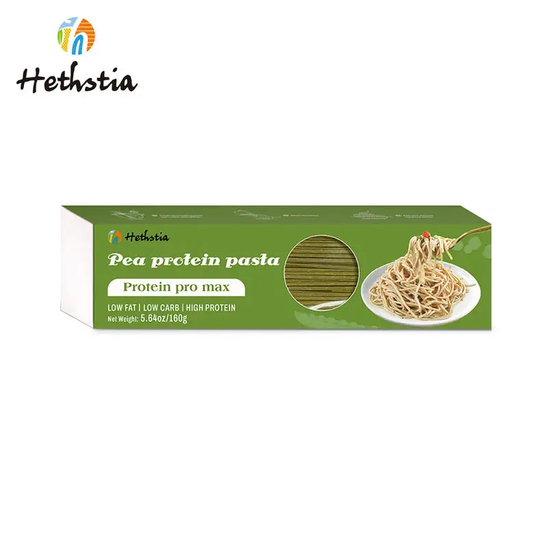 Pasta de espagueti Keto Low Carb Fideos de alta proteína Fideos saludables orgánicos Pasta vegana de guisante para diabéticos