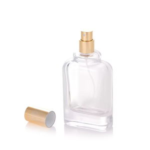 Luxury Custom <strong>Perfume</strong> Flat Glass Bottle 30ml 50ml Clear Colors Fragrance Oil Packaging Spray Atomizer <strong>DIY</strong> Logo - Product Image 2
