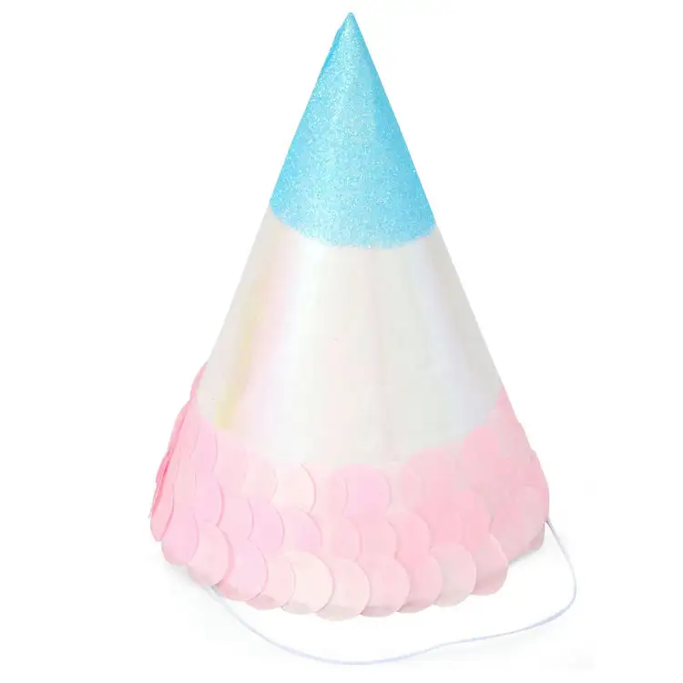 Aniversário Chapéus Engraçado Crianças Cheers Paper Party Adulto Crianças Cartoon Elastic Decoração Acessórios Cone Hat New Design