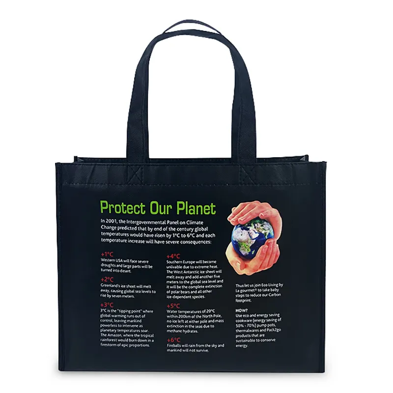 Vliesstoff-Tasche Vliesstoff-Einkaufstaschen mit individuell bedruckten Logos