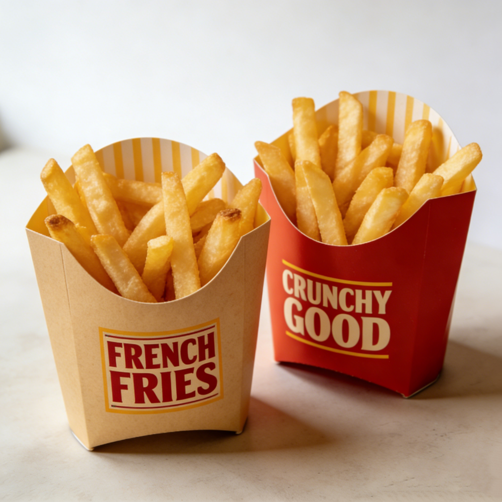 custom french fries box
