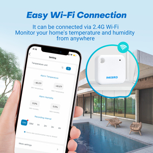 INKBIRD IBS-TH3 WiFi <strong>Data</strong> <strong>Logger</strong> Wireless Hygrothermometer for Humidity and <strong>Temperature</strong> Record <strong>with</strong> APP - Product Image 3