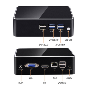 ミニPCi3 5005U i5 5200U i7 5500U 8 * USB HDVGAディスプレイMSATAストレージオフィスホームビジネスファン冷却マイクロコンピューター