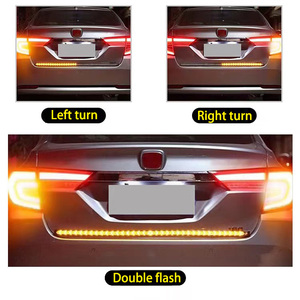 แถบไฟ LED กระพริบสำหรับรถยนต์12V 1/1 2/1.5/1.8/2/2 2/2.4เมตรไฟท้ายสำหรับรถกระบะสีแดงและสีเหลืองอำพันสำหรับเบรคและไฟเลี้ยว - Product Image 6