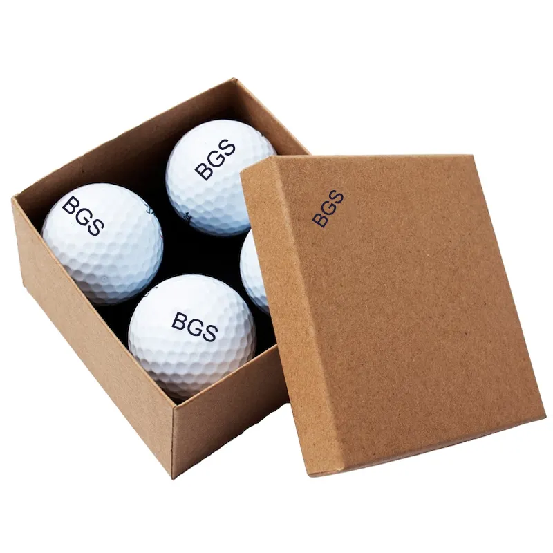 Großhandel Golfzubehör weiße Golfbälle zwei Schichten personalisierte Golfbälle 4-teiliges Paket Geschenk für Golfer