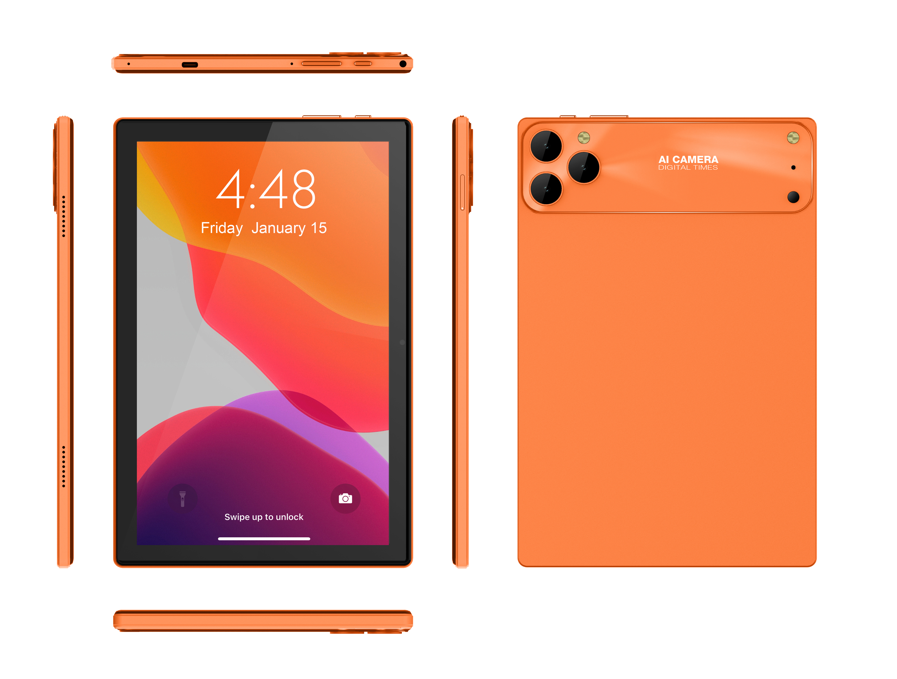 Orange+L'ensemble complet d'accessoires
