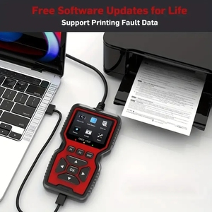 Professionale V519 OBD2 Scanner dati in tempo reale lettore di codici diagnostici strumento meccanica test di tensione della batteria controllo luce del motore controllo - Product Image 5