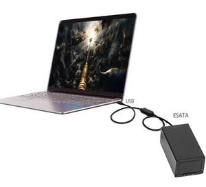 USB3.0-eSATAアダプターUSB-HDD/SSD/ODDコンバーターeSATA-USBケーブル - Product Image 3
