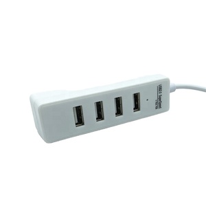 ESC-211迷你4端口USB 2.0集线器转换器超薄私人充电工具，用于电脑笔记本电话ROHS FCC认证数据 - Product Image 1
